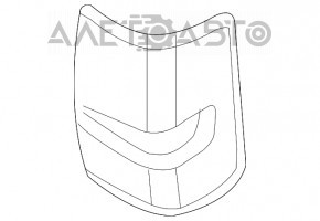 Front right door lock trim Porsche Panamera 10-16